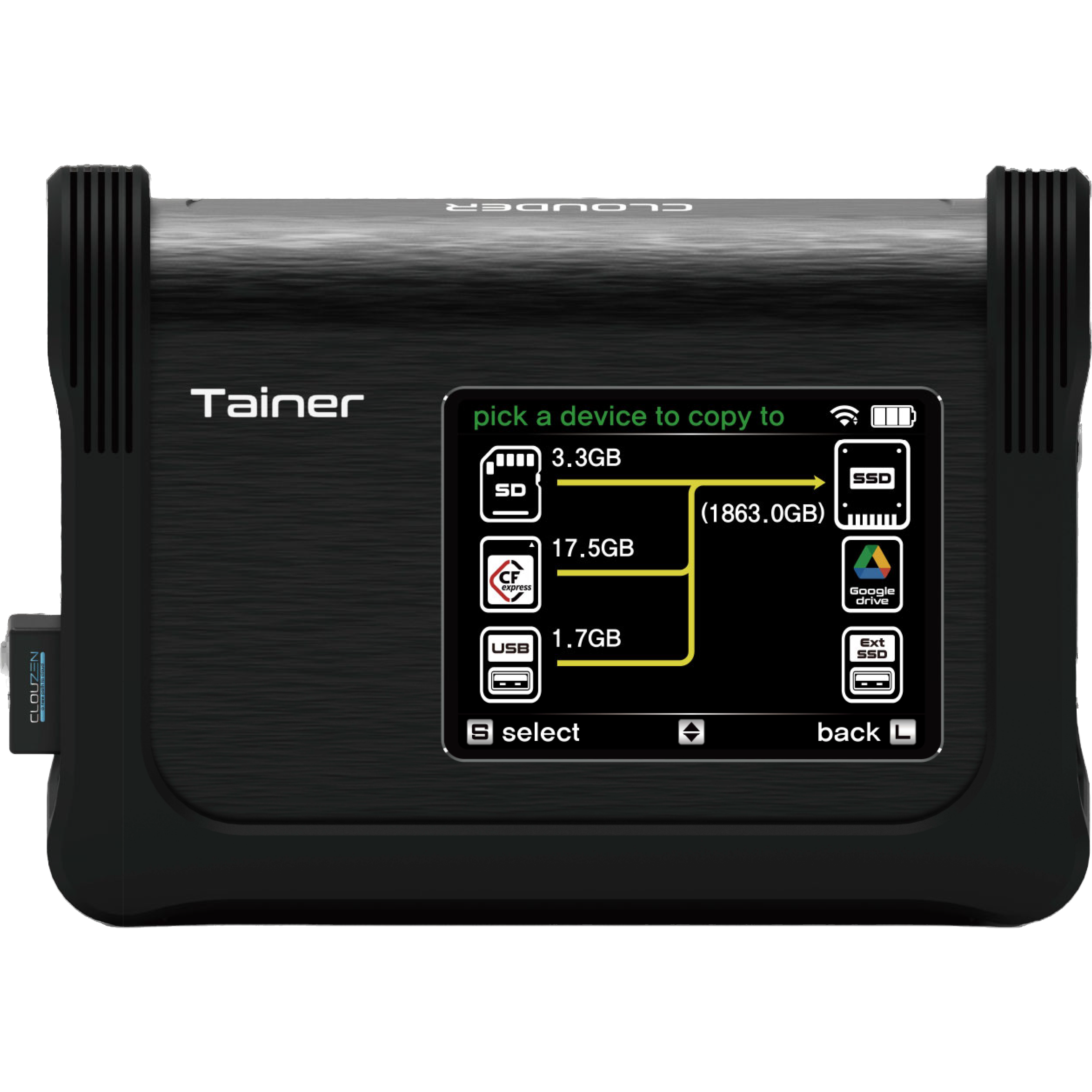 ClouZen TAINER CL-TN001S - with CFast express type A option
